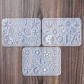 DIY Pendant Silicone Molds, Resin Casting Molds, Star and Sun