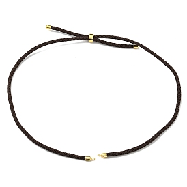 Nylonfäden bildende Halskette, mit goldenen Messing Zubehör, langlebig überzogen