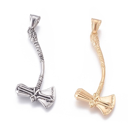 304 Stainless Steel Big Pendants, Axe