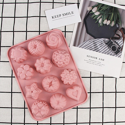 Цветочные силиконовые формы для пищевых продуктов своими руками, формы помады, цвет шоколада, конфеты, изготовление ювелирных изделий на основе смолы и эпоксидной смолы