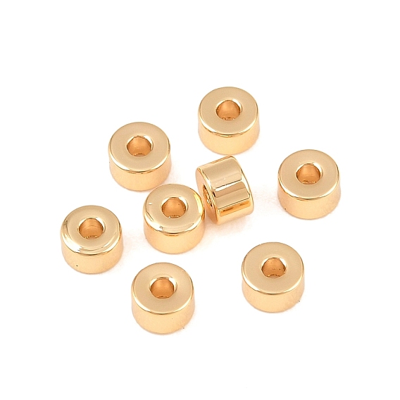 Perles d'espacement en laiton shegrace, rondelle, sans cadmium et sans nickel et sans plomb