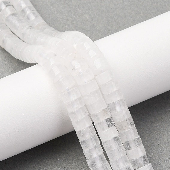 Натуральный кристалл бисер нитей, диск из горного хрусталя, Heishi бусы