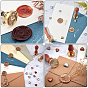 CRASPIRE DIY Scrapbook Making Kits, Including Sealing Wax Particles, Baking Painted Iron Wax Furnace, Iron Wax Sticks Melting Spoon, Candle, Paper Envelopes, Paper Letter Stationery