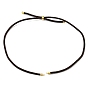 Nylon Cords Necklace Making, with Golden Brass Findings, Long-Lasting Plated