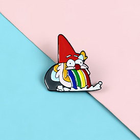 Cartoon Character Rainbow Dwarf Clothing Personality Gender Pin Badge
