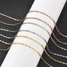 Ожерелья-цепочки из латуни для женщин, 304 из нержавеющей стали застежкой омар, стойки покрытие, без свинца и без кадмия, долговечный