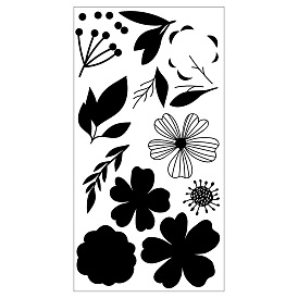 Flower Silicone Clear Stamps, for DIY Scrapbooking, Photo Album Decorative, Cards Making