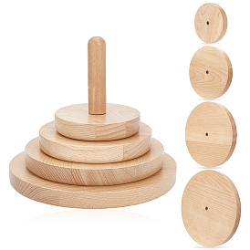 1 Tasche Holzformen, Modellierungswerkzeuge, für die Herstellung von Keramikhandwerk, Flachrund