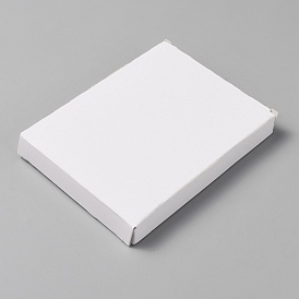 Foldable Cardboard Paper Jewelry Boxes, Gift Packaging Boxes, Rectangle