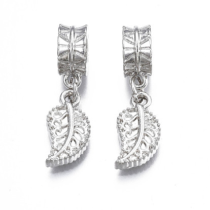 Реечное покрытие из сплава европейские подвески с подвесками из эмали, Подвески с большими отверстиями, без кадмия, без никеля и без свинца, лист