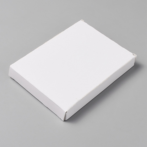 Foldable Cardboard Paper Jewelry Boxes, Gift Packaging Boxes, Rectangle