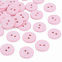 Two-hole Buttons for DIY Making, Resin Button, Flat Round