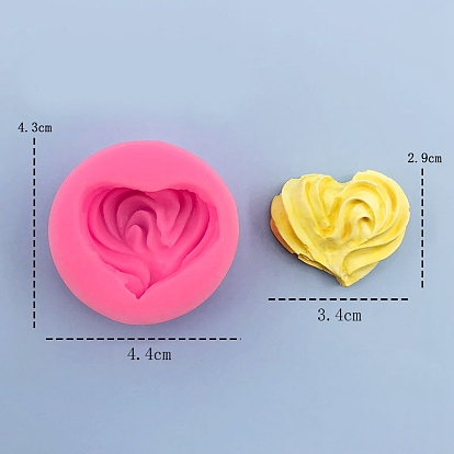 Heart Cookies DIY Food Grade Silicone Fondant Molds, for Chocolate Candy Making