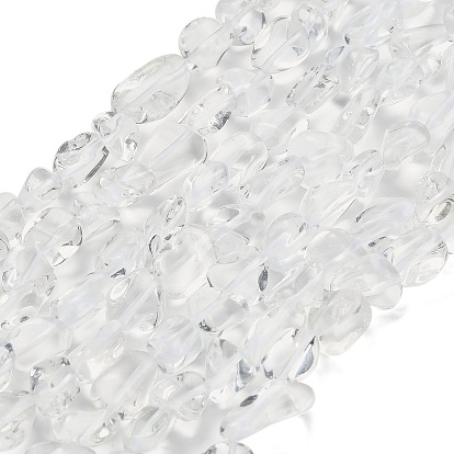 Прозрачные стеклянные бусины, самородки