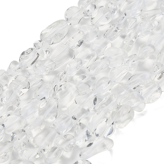 Прозрачные стеклянные бусины, самородки