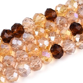 Гальванизируйте прозрачное стекло бисер нитей, рондель, граненые