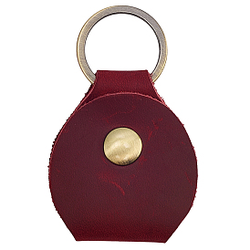 1кожаные чехлы для хранения гитарных медиаторов, с кнопкой и железными кольцами