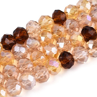 Гальванизируйте прозрачное стекло бисер нитей, рондель, граненые