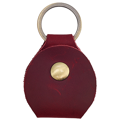 1кожаные чехлы для хранения гитарных медиаторов, с кнопкой и железными кольцами