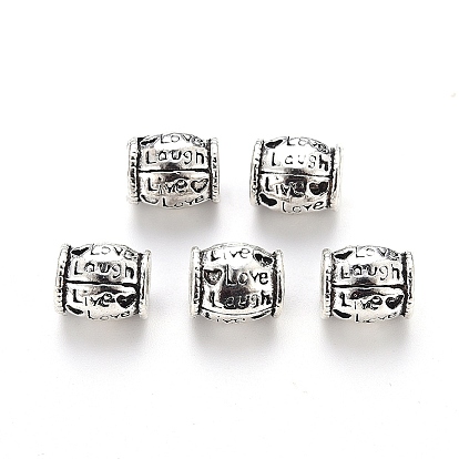 Европейские сплавочные бусины тибетского стиля , бусины с большим отверстием, без кадмия и без свинца, колонка