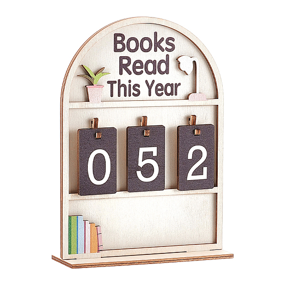 Книги Arch Wood, прочитанные в этом году, счетчик, отслеживание прочитанных книг, декор книжной полки