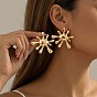 Alloy Stud Earrings for Women, Flower