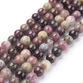 Natural Tourmaline Beads strands, Round