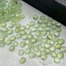 Натуральные купольные кабошоны из пренита, полукруглый, класс А