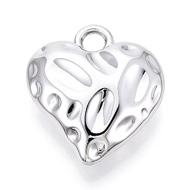 Фактурные акриловые подвески, сердце прелести