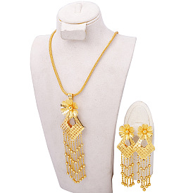 Комплекты из цветочного сплава и сережек для женщин