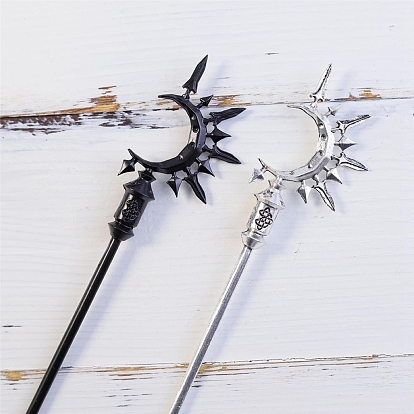 Легированные Палочки для Волос, аксессуары для волос для женщин и девочек, луна