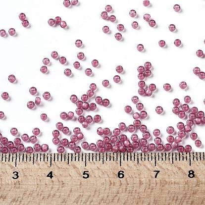 TOHO Round Seed Beads, Japanese Seed Beads, Frosted, Inside Color