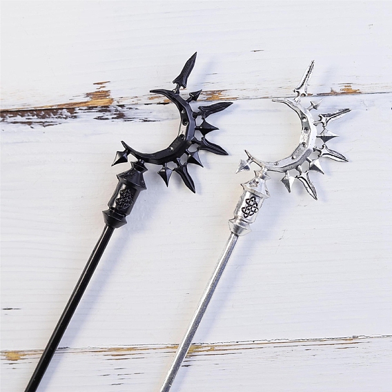 Легированные Палочки для Волос, аксессуары для волос для женщин и девочек, луна