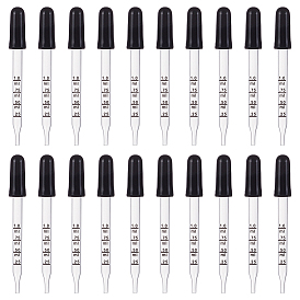 Стеклянные капельницы с прямым наконечником, градуированные пипетки, для эфирных масел искусство жидких питательных веществ для растений