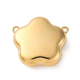 316 подвески-цветы из хирургической нержавеющей стали, ионное покрытие (ip)