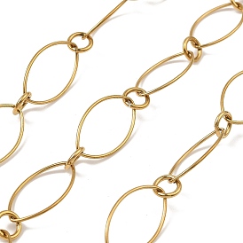 304 цепи овальные из нержавеющей стали, пайки, с катушкой, ионное покрытие (ip)