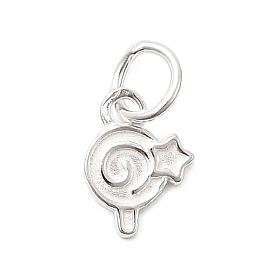 925 подвески-леденцы из стерлингового серебра, с перемычками и 925 штампом