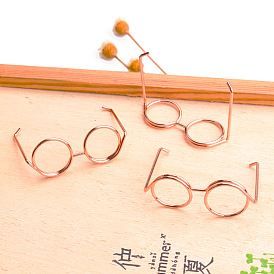 Metal Paper Clips, Bookmark Marking Clips, 3D Glasses Frame Shape