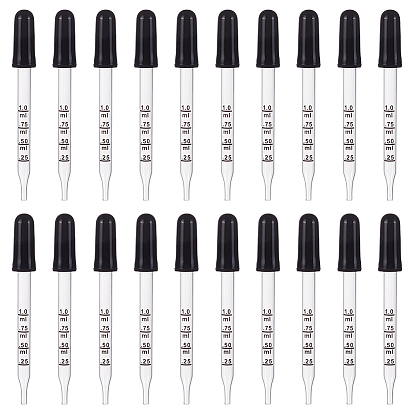 Стеклянные капельницы с прямым наконечником, градуированные пипетки, для эфирных масел искусство жидких питательных веществ для растений