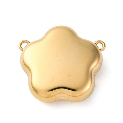 316 подвески-цветы из хирургической нержавеющей стали, ионное покрытие (ip)