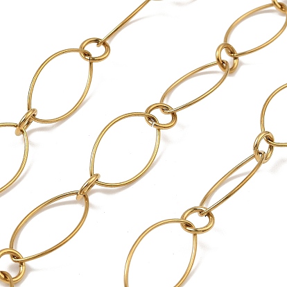 304 цепи овальные из нержавеющей стали, пайки, с катушкой, ионное покрытие (ip)