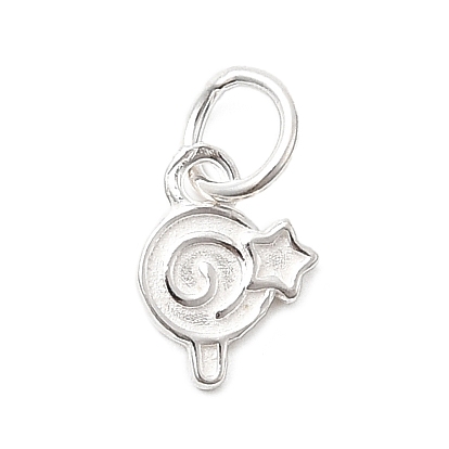 925 подвески-леденцы из стерлингового серебра, с перемычками и 925 штампом