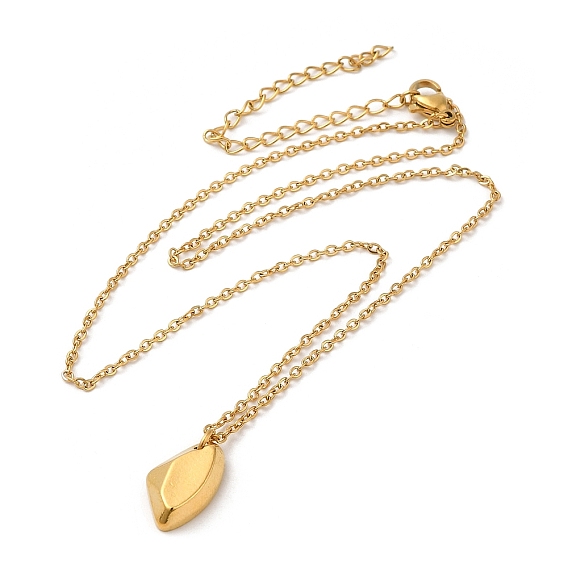 304 Stainless Steel Polygon Pendant Necklaces for Women