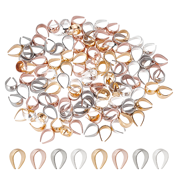 120 шт. 4 цвет r 304 защелкивающиеся дужки из нержавеющей стали