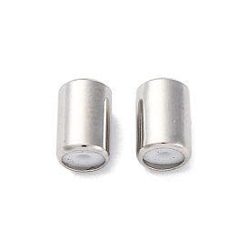 201 из нержавеющей стали бусы, с резиной внутри, ползунки, колонка, анти-тускнение