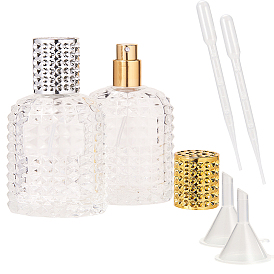 Gorgecraft DIY Perfume Bottle Kits, with Glass Spray Bottles, Plastic Funnel Hopper & Dropper