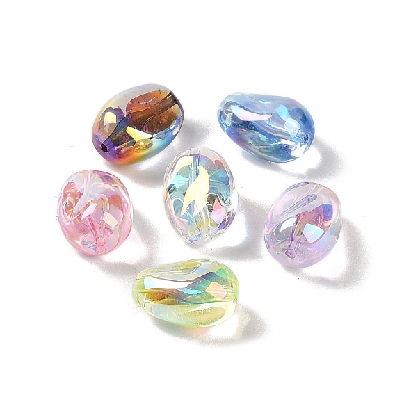 Acrylic Beads, Imitation Baroque Pearl Style, Barrel