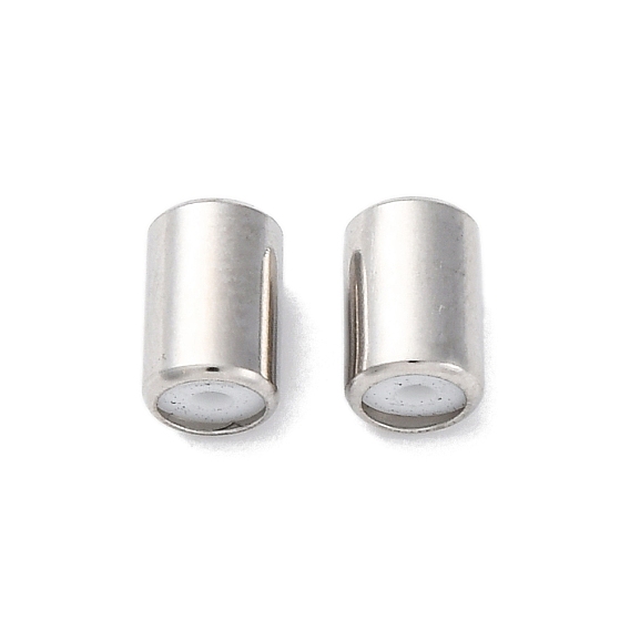 201 из нержавеющей стали бусы, с резиной внутри, ползунки, колонка, анти-тускнение