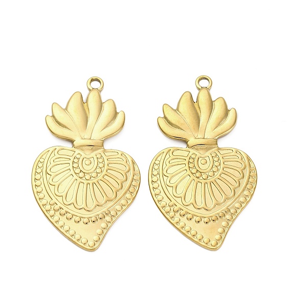 304 подвески из нержавеющей стали, ионное покрытие (ip), очарование священного сердца