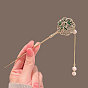 Alloy Enamel Hair Sticks, Fan